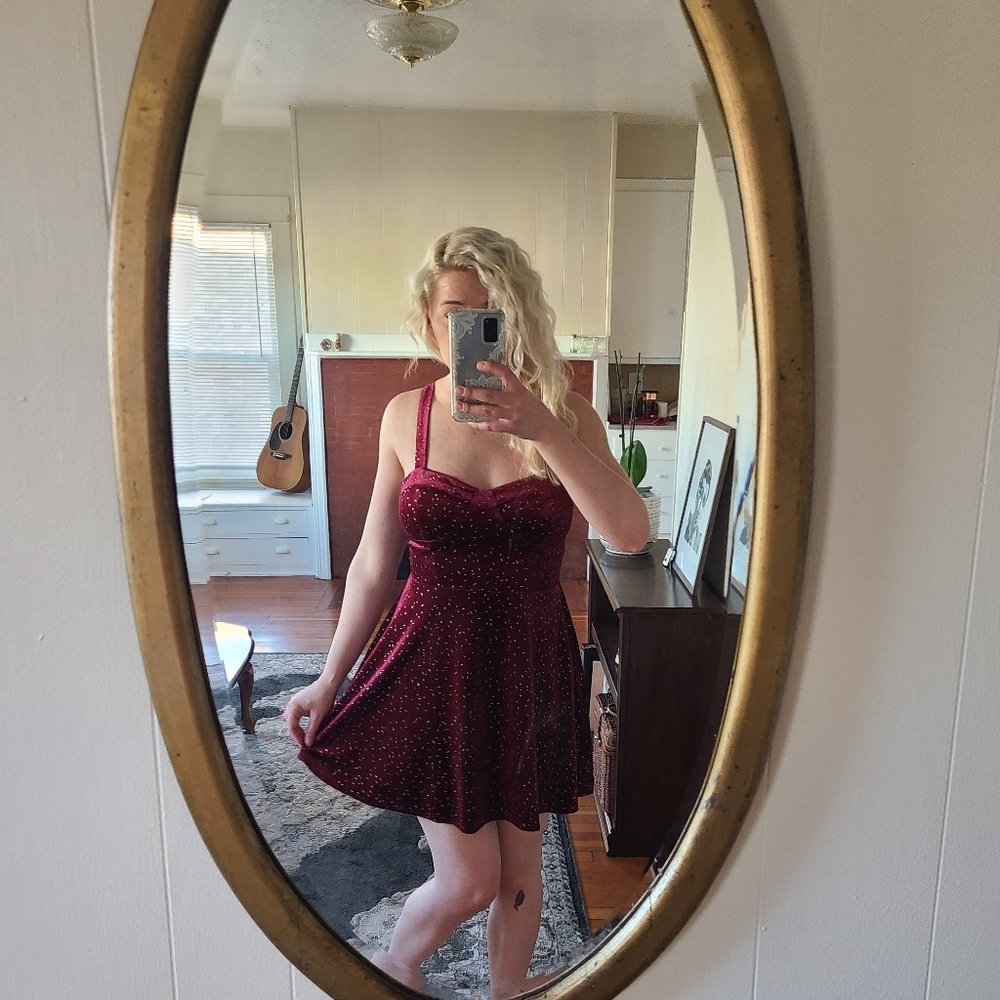 Speechless Sparkly Velvet Mini Dress